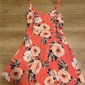 Pink floral dress